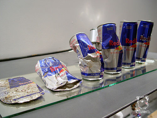 Red Bull can art