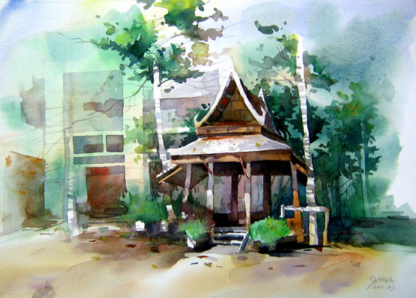water colour painting