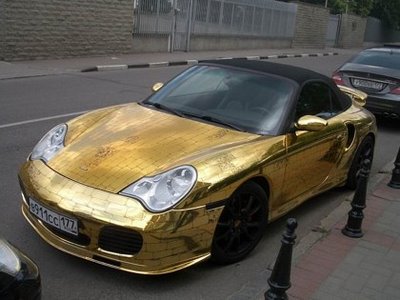 The Golden Porsche in Russia
