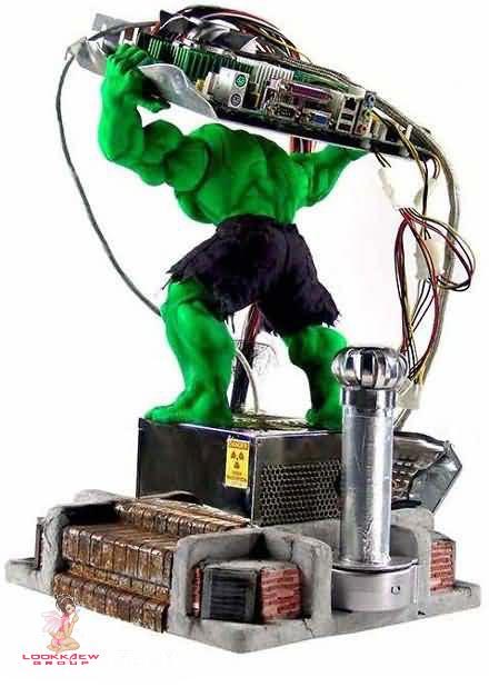 Incredible Hulk PC case mod