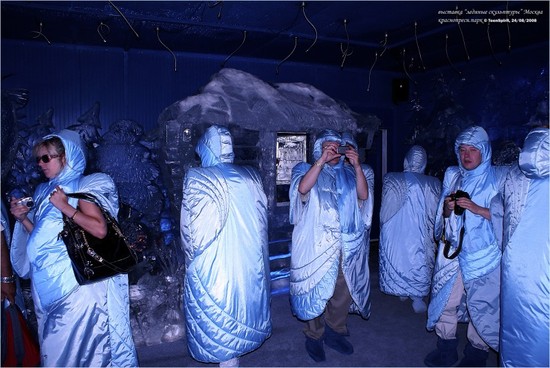Ice sculpture exhibition in Moscow (SET A)