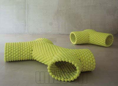 Tennis ball furniture