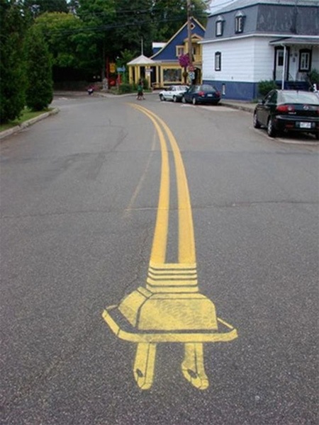 Unusual Road Marking \