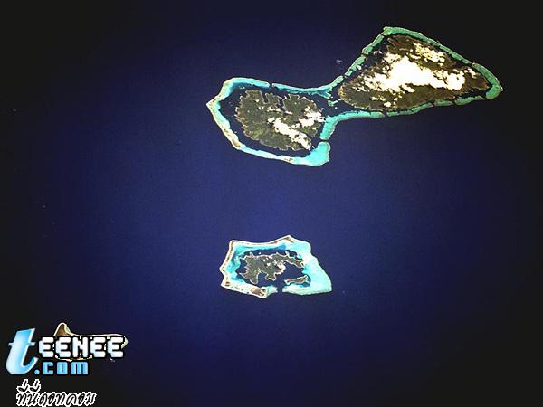รู้จักตาฮิติสักหน่อยนึงก่อนเรามาดูกันว่า Bora Bora อยู่ตรงส่วนใหนรูปร่างเป็นยังงัย 