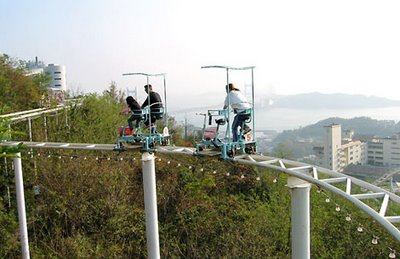 Weird Rollercoaster Ride in Japan