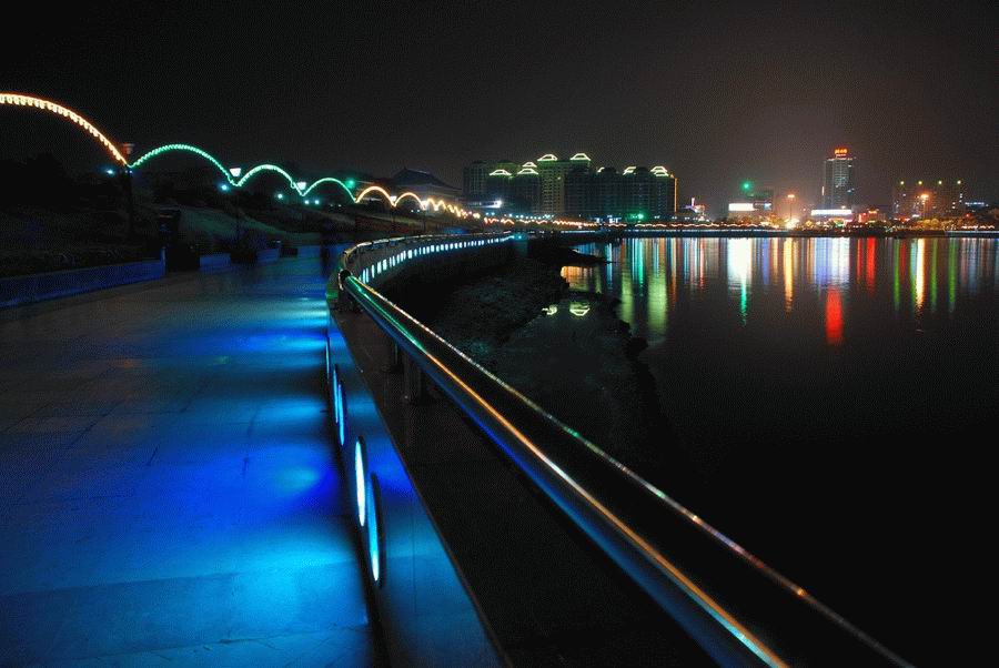 Beautiful Night Scene in Hong Kong