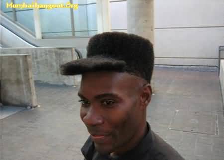 Unusual hair style