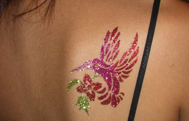 Glitter-Tattoo.. โดนน้ำไม่ลอก