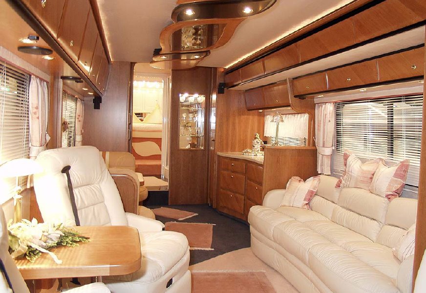    Land Yachts: Ultra Luxurious RVs with Parking Garage!