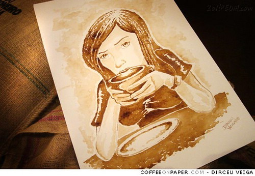 ~ภาพวาดจากกาแฟ Drawing Coffe~
