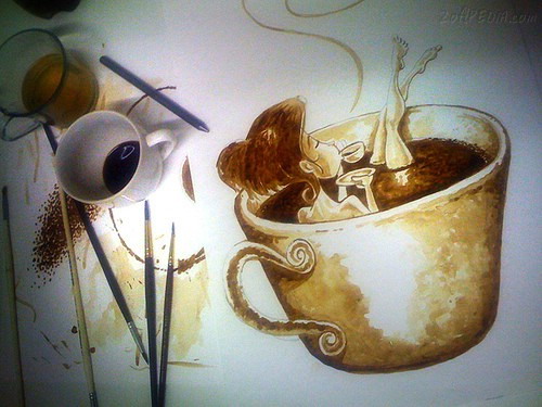 ~ภาพวาดจากกาแฟ Drawing Coffe~