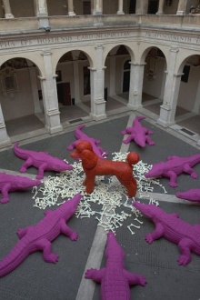 Giant Plastic Animals Art