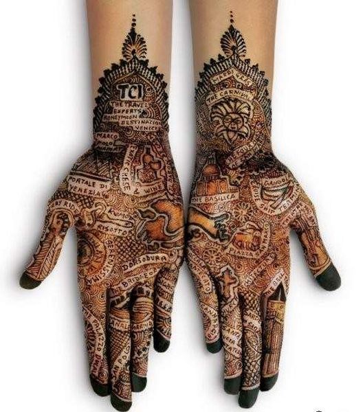 Henna ศิลปะการเพ้นท์ แบบอินเดีย