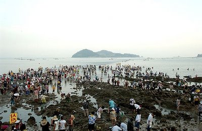 ปาฏิหาริย์โมเสส ทะเลแยกที่เกาหลีใต้!!!