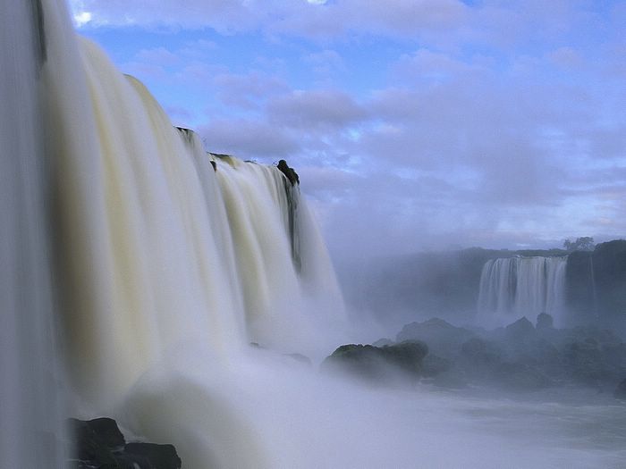 Cascades of Iguazu Falls Iguazu Falls National Park Brazil