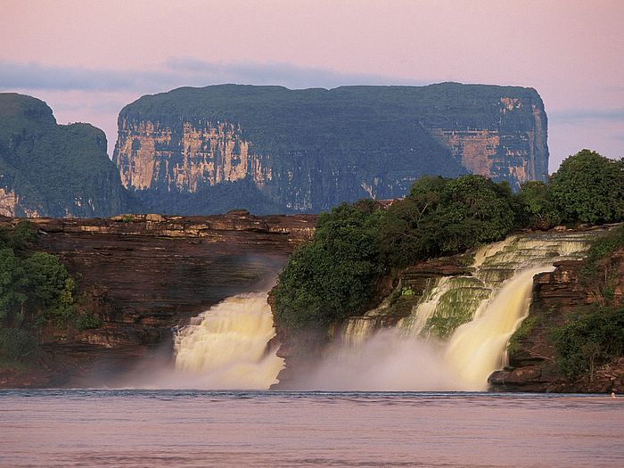 El Hacha Waterfall Canaima National Park Venezuela