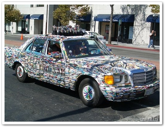 Pen-covered Mercedes-Benz