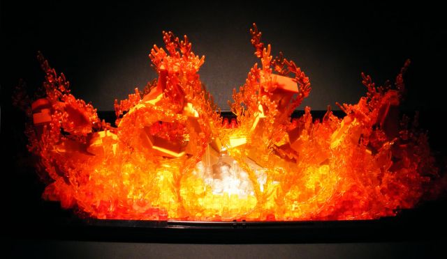 Realistic Fire ผลงานจาก Lego