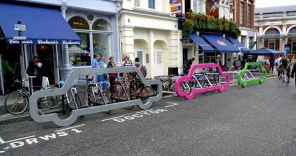 ที่จอดรถจักรยาน Car-Shaped Bike Racks