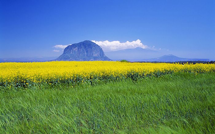 Sanbang Mountain on Jeju Island, Korea