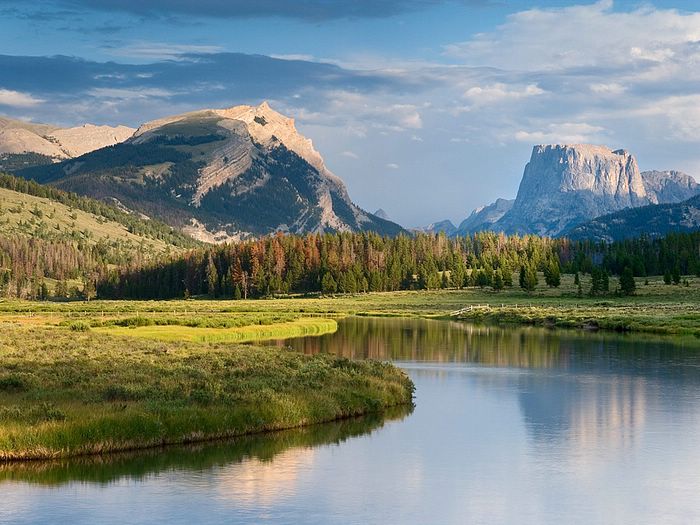 Square Top Mountain and the Green River Wyoming