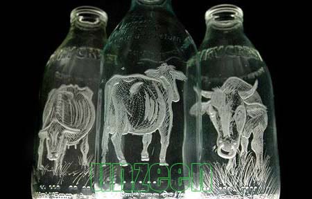 Art on Milk Bottle