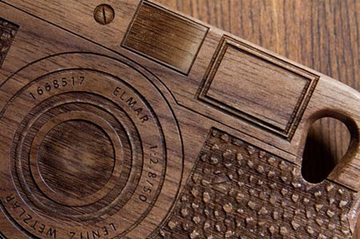 เคสไอโฟนลายกล้อง ที่ทำจากไม้จริง ๆ