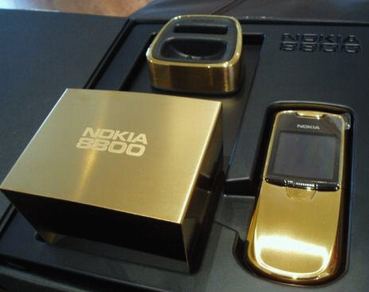 6. Gold Edition Nokia 8800 Phone = $2,700 (89,100 บาท)
