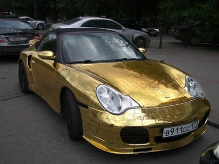 จะรวยไปไหน!รถยังต้องเป็นทอง!!
