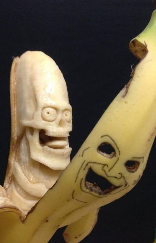 น่ารัก!!! ฟรุ้งฟริ้ง ศิลปะจากกล้วยหอม