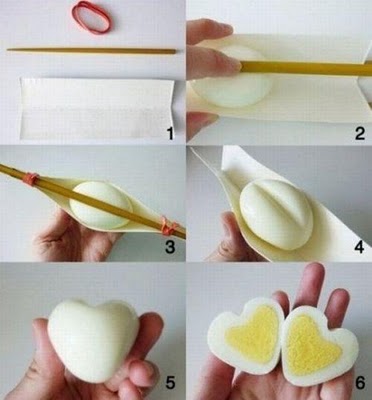 วิธีทำไข่รูปหัวใจ