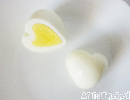 วิธีทำไข่รูปหัวใจ