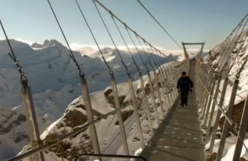 สะพานแขวนสูงที่สุดในเทือกเขาแอลป์