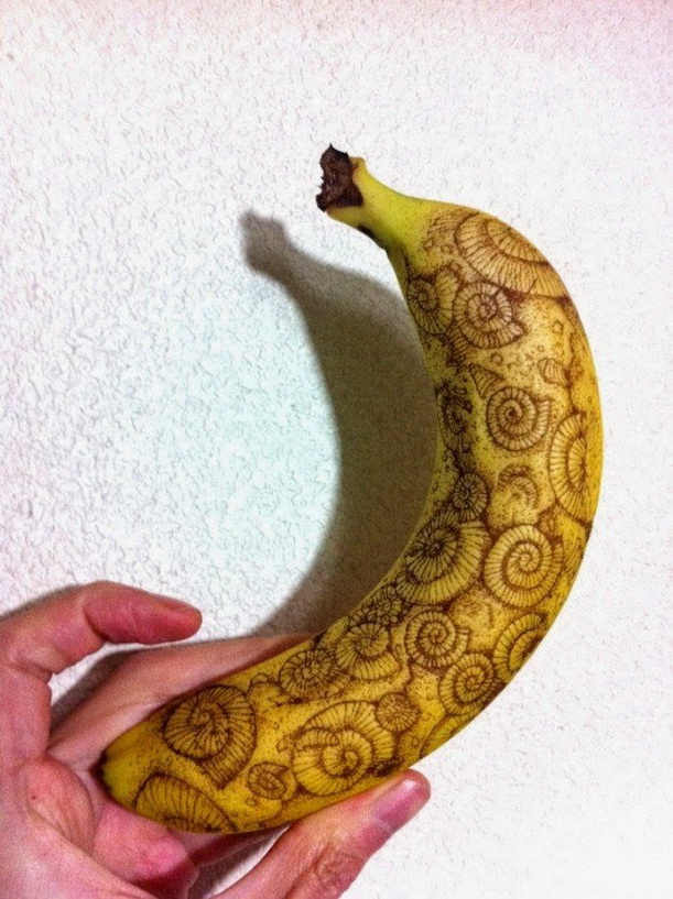 ศิลปะบนเปลือกกล้วย 