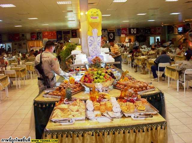 มาดูโรงอาหารของกองทัพสหรัฐในอิรักกัน 