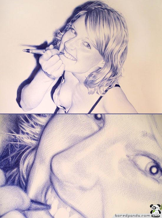 ♥★Photorealistic Pictures Drawn with a BIC Pen★♥