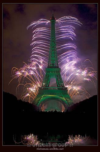 Eiffel Tower on Fire