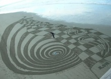 **When Beaches Become Giant Sand Art Canvases**