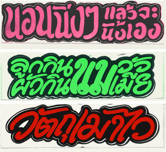 Sticker ท้ายรถบรรทุก ฮาๆ