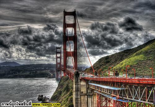 อันดับที่ 1 Golden Gate Bridge มหานครซานฟรานซิสโก ประเทศสหรัฐอเมริกา 
