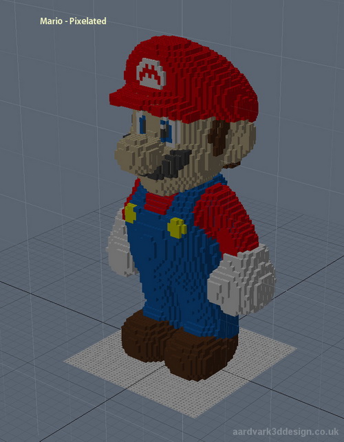 ต่อตัวต่อ LEGO เป็น Mario ตัวยักษ์เบิ้ม
