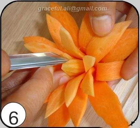 แปลงแครอทเป็นดอกลิลลี่