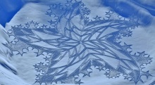 ศิลปะกลางหิมะ สวยสุดยอด