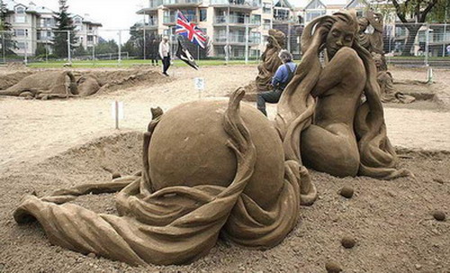 ศิลปะบนพื้นทราย
