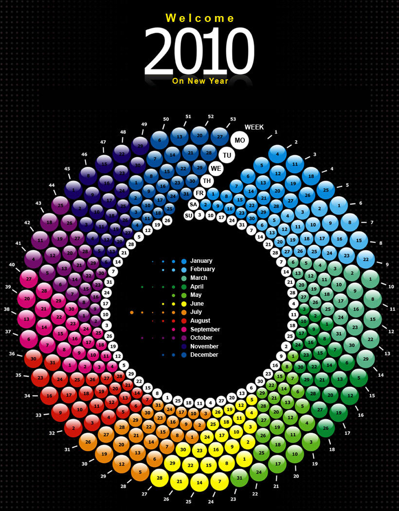 Creative Calendar Year 2010