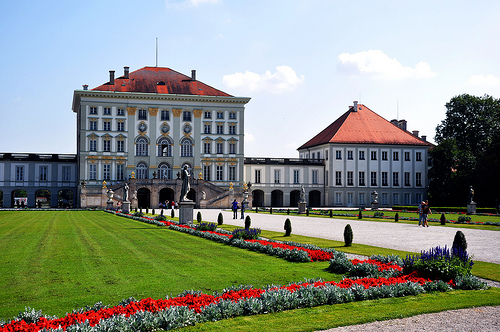 Nymphenburg Palace gardens in Munich