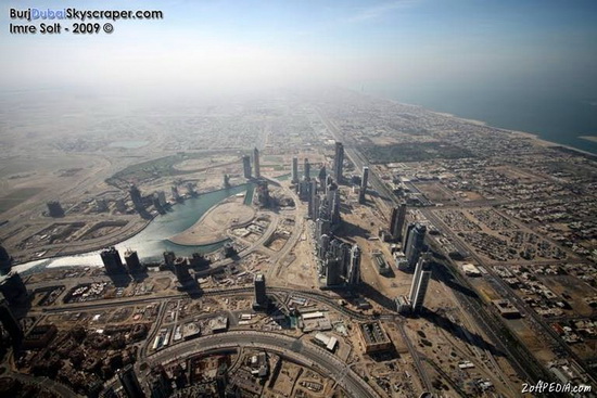 View from the Top of Burj Dubai