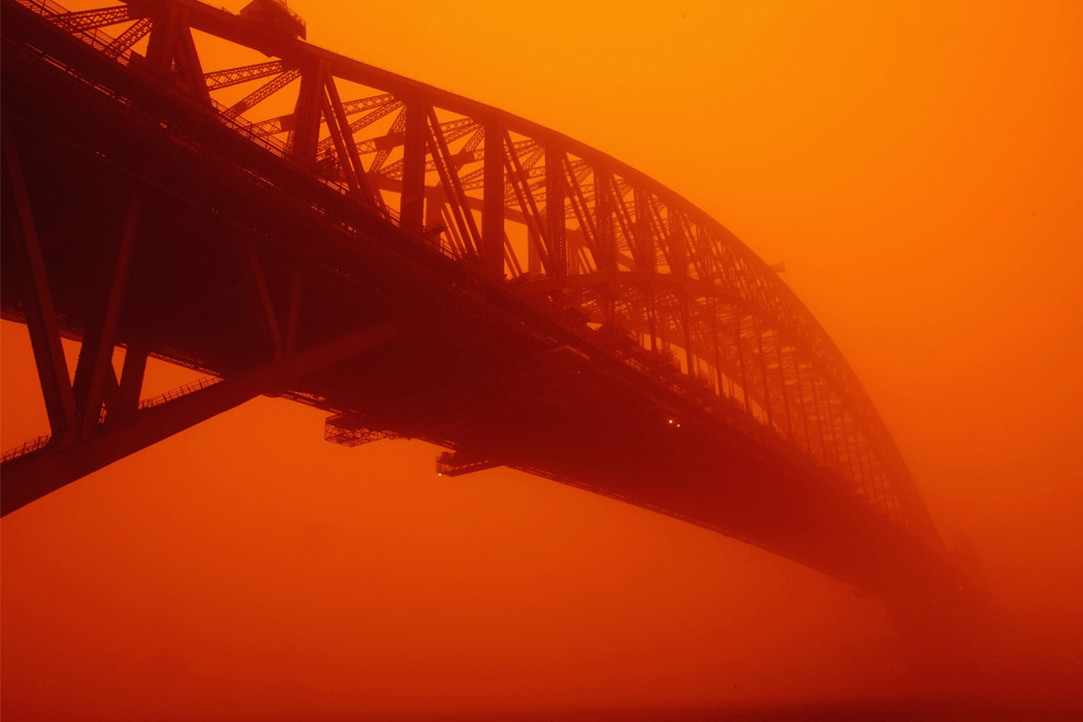 ♫♠♪ประมวลภาพพายุทรายถล่ม Sydney, Australia-2♫♠♪