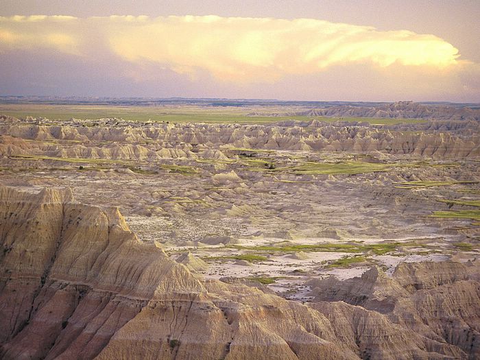 Sweeping View of Badlands National Park South Dakota