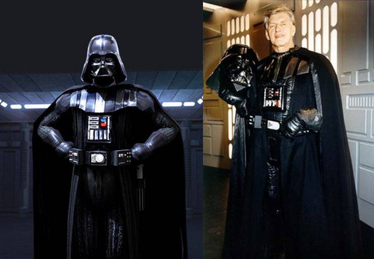 Darth Vader จากหนังเรื่อง Star Wars Episode IV, V, VI แสดงโดย David Prowse 